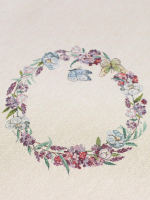 Принцесса клетка Лиловый Скатерть 140х140 см  - Арт-Декор. Продажа художественных изделий оптом и розницу