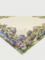 Весенний парк Девочки Салфетка 100х100 см  б/л - Арт-Декор. Продажа художественных изделий оптом и розницу