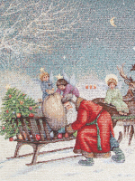 Эльфы и Дед Мороз 45:45см  - Арт-Декор. Продажа художественных изделий оптом и розницу