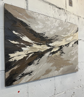 Коричневая абстракция 60*90 см - Арт-Декор. Продажа художественных изделий оптом и розницу