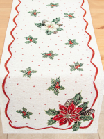 Пуансетия Салфетка 44х140 см  - Арт-Декор. Продажа художественных изделий оптом и розницу