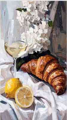 Круассан 60*90см с дорисовкой - Арт-Декор. Продажа художественных изделий оптом и розницу