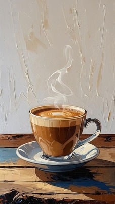 Латте 25*25 см с дорисовкой - Арт-Декор. Продажа художественных изделий оптом и розницу