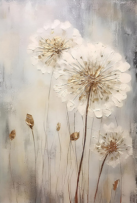 Одуванчики 130*70см с дорисовкой - Арт-Декор. Продажа художественных изделий оптом и розницу