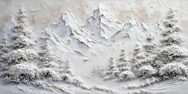 Еловый лес 2 60*90см с дорисовкой - Арт-Декор. Продажа художественных изделий оптом и розницу