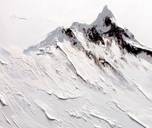 Зимние горы 60*90 см с дорисовкой - Арт-Декор. Продажа художественных изделий оптом и розницу