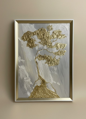 Золотое древо 30*40 см с поталью - Арт-Декор. Продажа художественных изделий оптом и розницу