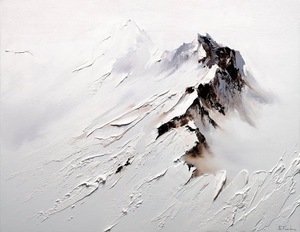 Зимние горы 2 60*90 см с дорисовкой - Арт-Декор. Продажа художественных изделий оптом и розницу